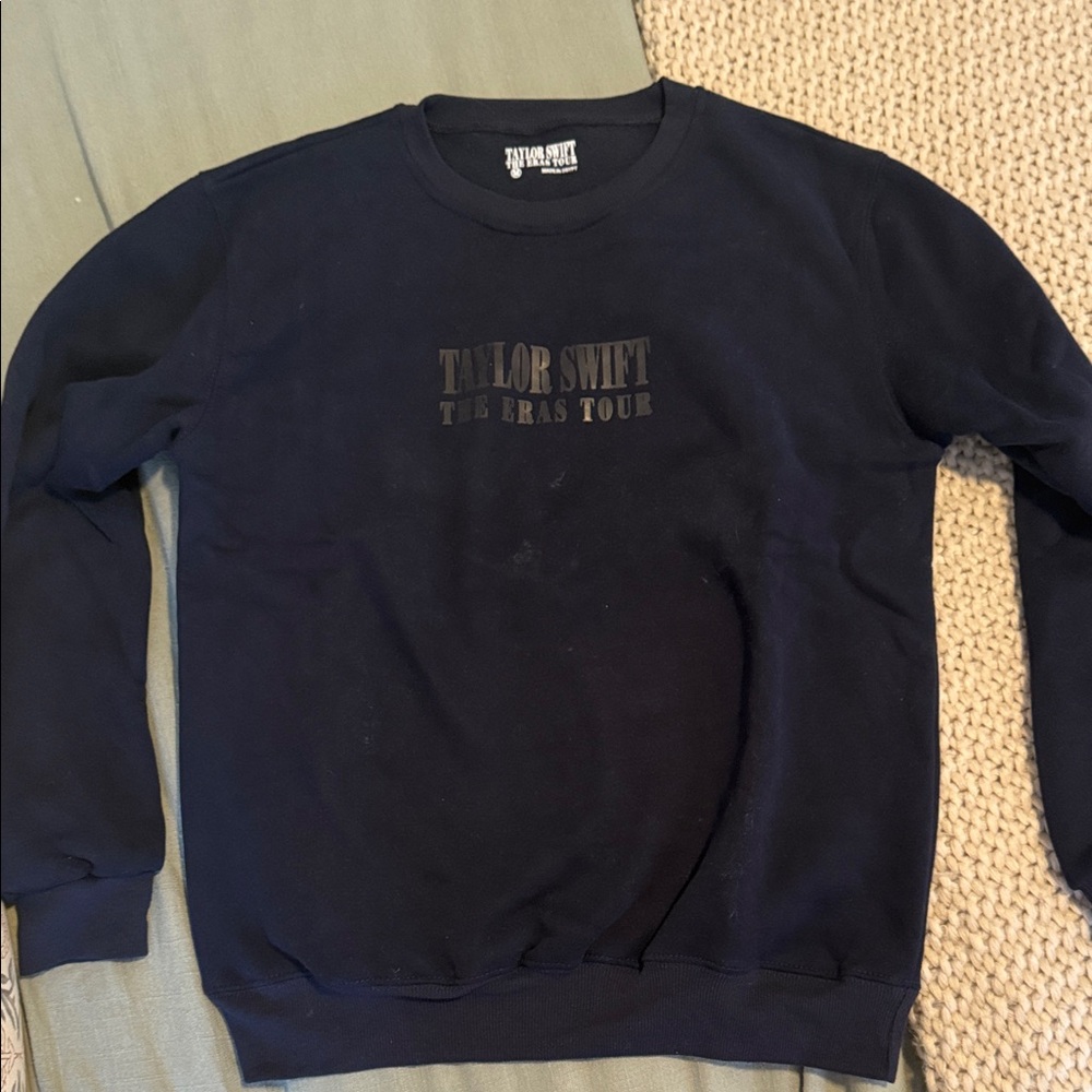 Taylor Swift The Eras Tour Navy Crewneck Sweater